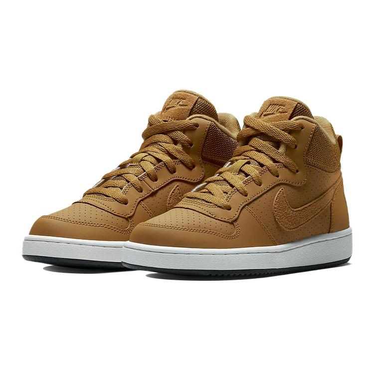 New Nike Court Borough Mid 'Yellow Wheat' GS 839977-701
