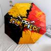 1 PC Automatic Folding Umbrella - One Piece Straw Hat Pirates Pattern Portable Foldable Design With 8 Ribs Christmas Birthday Gifts