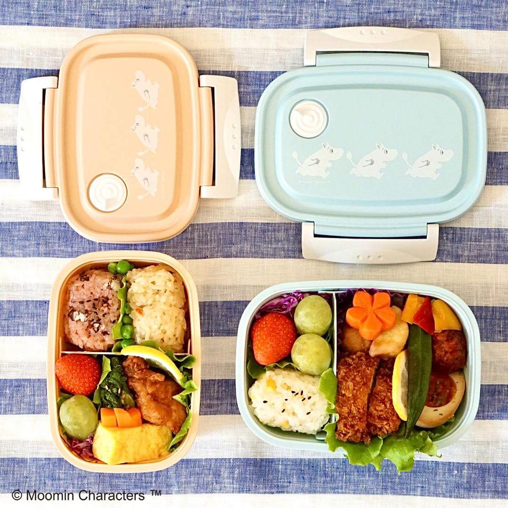 Skater Easy Light Bento Moomin Sealable Storage XPM3 & Box, Small, Microwave-Safe, 430ml, Design, Container,