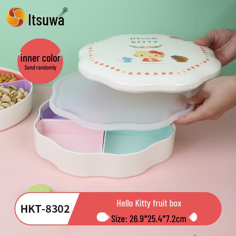 Hello Kitty Melamine Round Snack Tray
