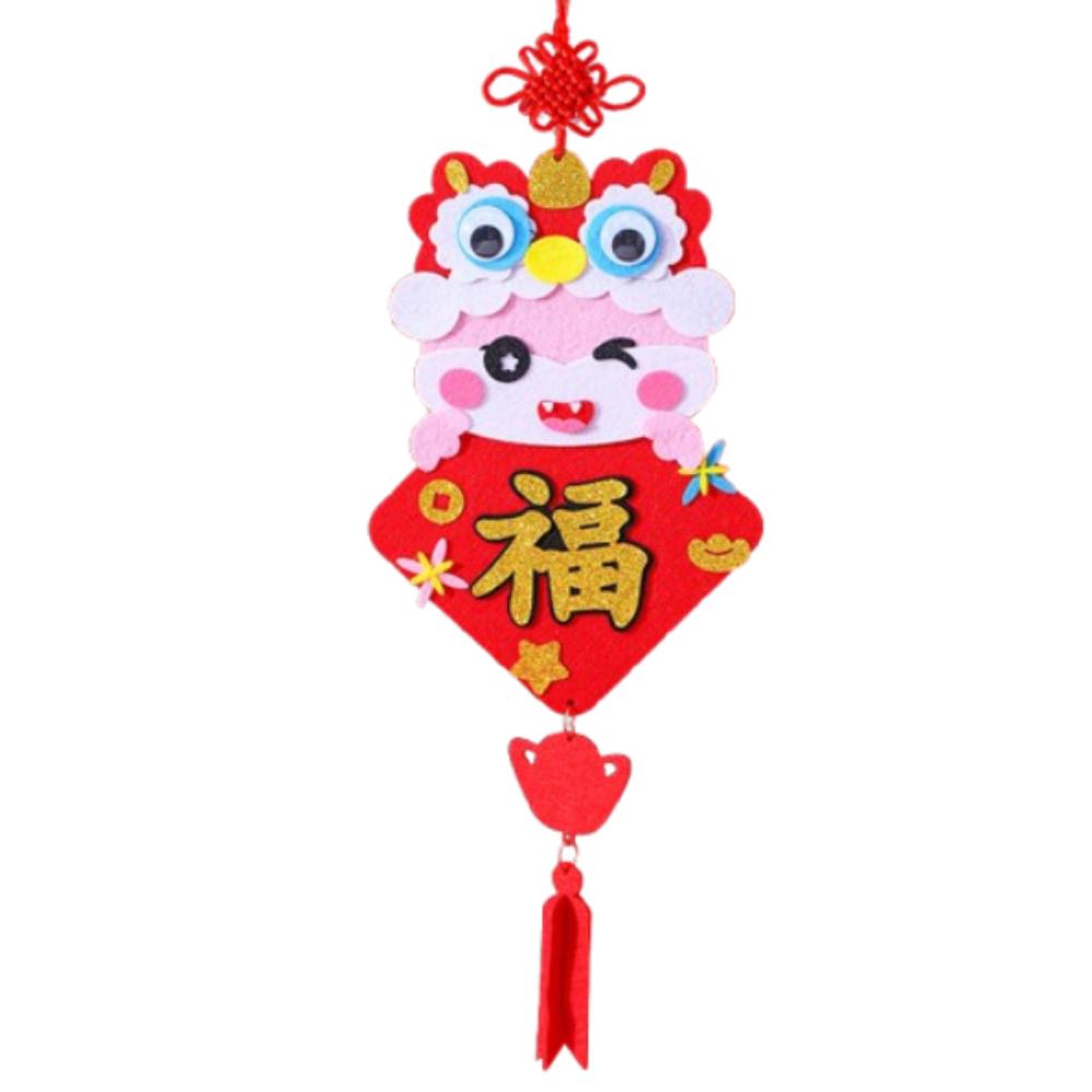 Traditional 2025 New Year Lucky Pendant DIY Toy Spring Festival Supplies  Home New Year Decoration