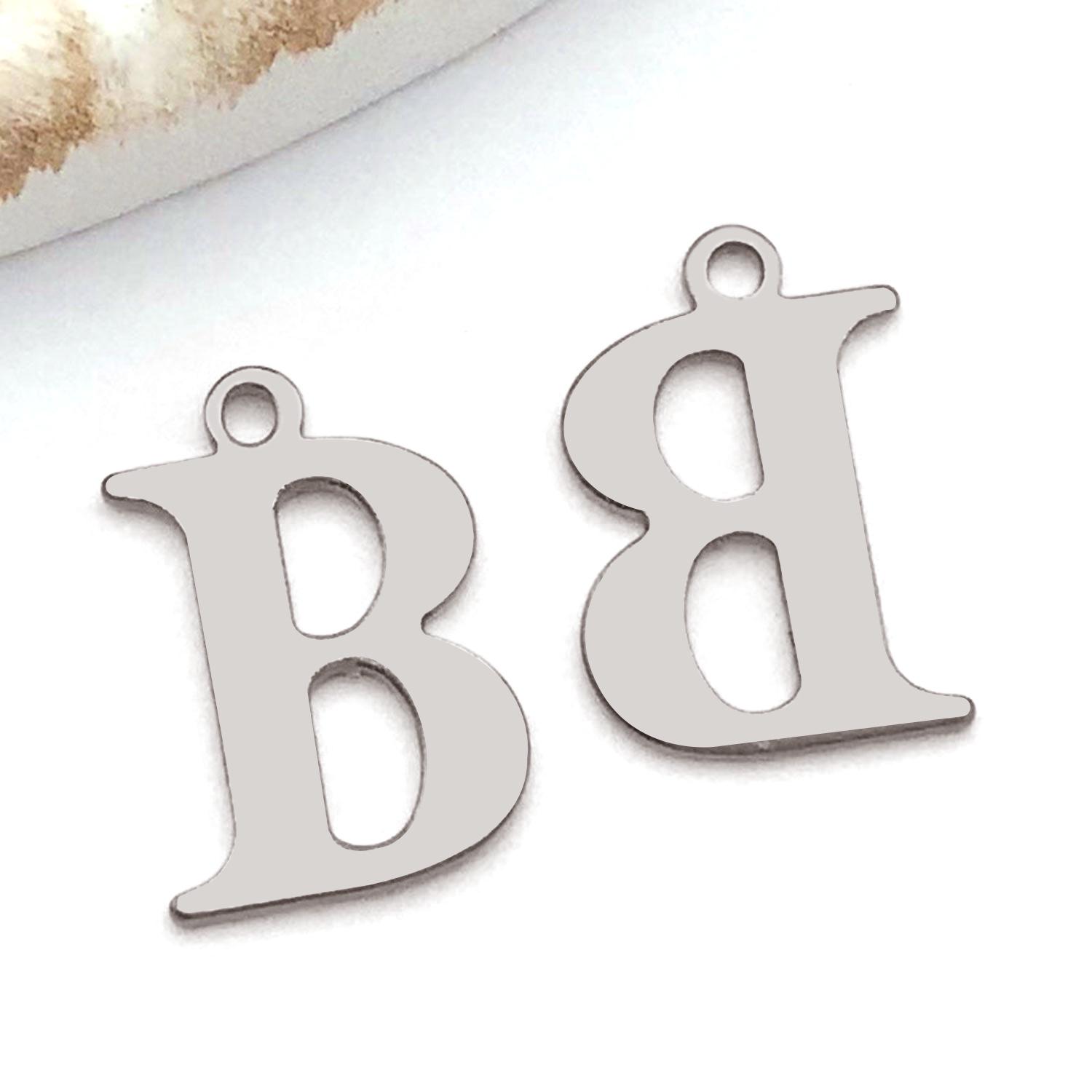 

Stainless Steel Alphabet Pendant Jewelry Accessories for DIY Necklaces, Bracelets & Earrings