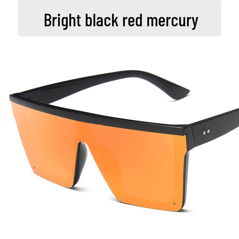 Trendy Large Frame One-Piece Sunglasses in Elephant Grey for Men and Women - Stylish Outdoor Beach Travel Shades