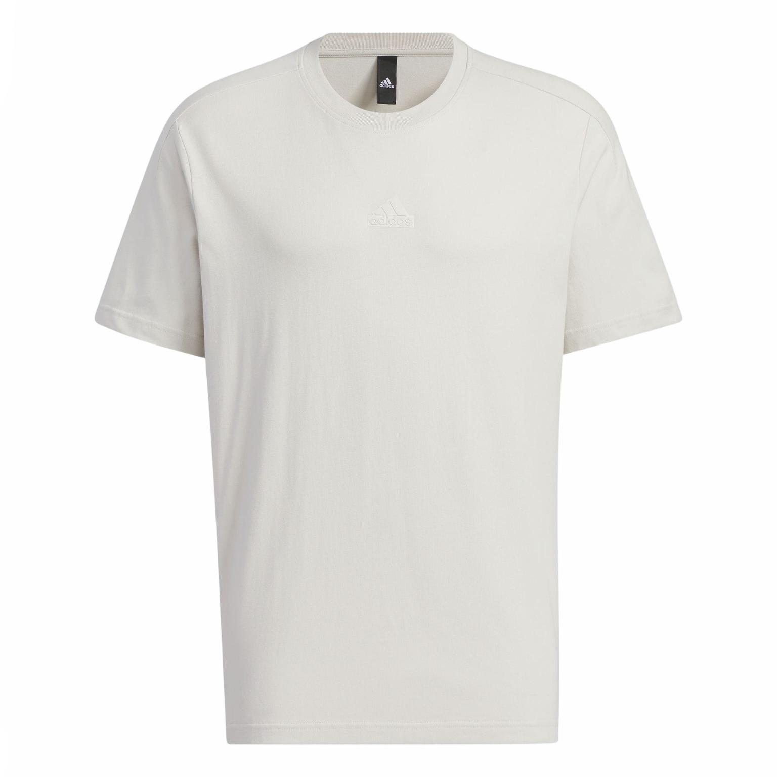 

Adidas Cotton Sports Casual Short Sleeve T-Shirt Men Tops Talc IY8021 XL