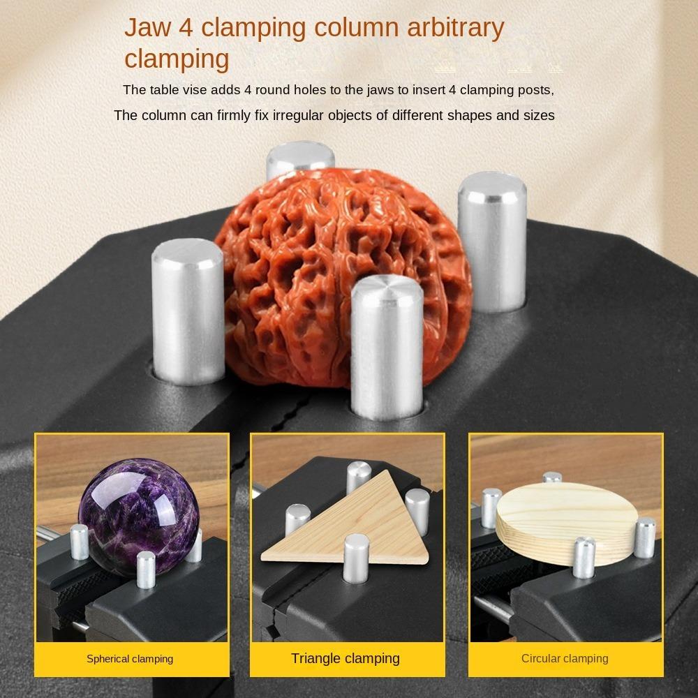 Flat Mouth Workbench Clamping Tool Multi -angle Table Clamp Vise Working Table Vise  Woodworking