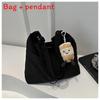 Urban Minimalist Nylon Tote Bag With Large Capacity For Daily Commute And Casual Use