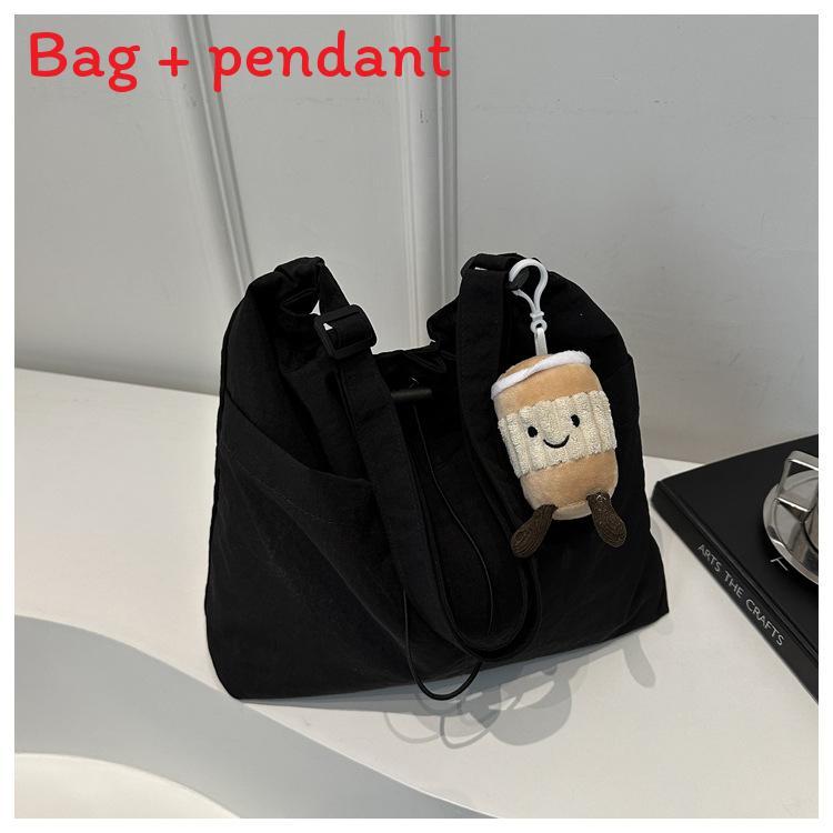 Urban Minimalist Nylon Tote Bag With Large Capacity For Daily Commute And Casual Use