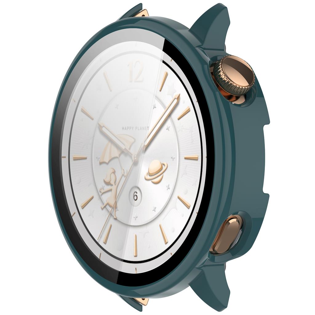 Etui 2w1 ze szklaną folią na ekran do OPPO Watch X2 Mini/Oneplus Watch3 43mm Etui Ochronne Smartwatch Ramka Pełna Obudowa