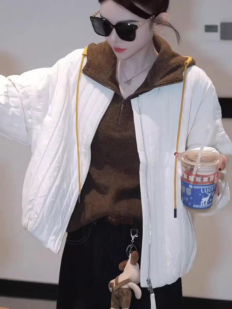 Women's Korean-Style Quilted Short Coat - Petite, Versatile, Warm & Lightweight for 2025 Autumn/Winter