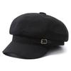 Cinture Decorative Ottagonali Cappello Linguetta Anatra Waffler Colore Colore Unico Berretto Monocolore Donna Ricygvm Cappelli Autunno Giapponese Retro Pittore Artista Cappello
