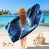 NSW Blues Customized Name Text Beach Towel, Soft Absorbent Towel Beach Pool Travel Personal Gift