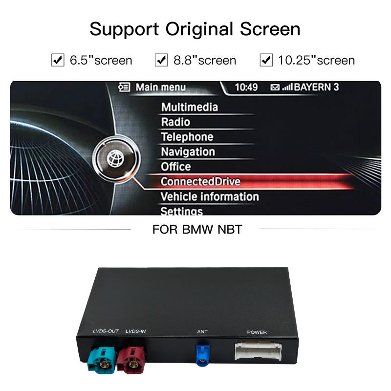 NEW Wireless CarPlay Android AUTO For BMW NBT System 1 2 3 4 5 6 7 Series X1 X3 X4 X5 X6 MINI E60 E84 E70 F26 F25 F10 F11F20 F21