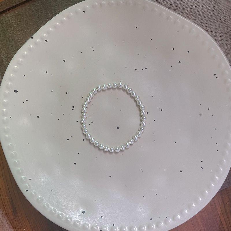 

Accessible Luxury Glass Women s Special-Interest Design Delicate Pearl Bracelet SL27 glass pearl bracelet elastic 5mm