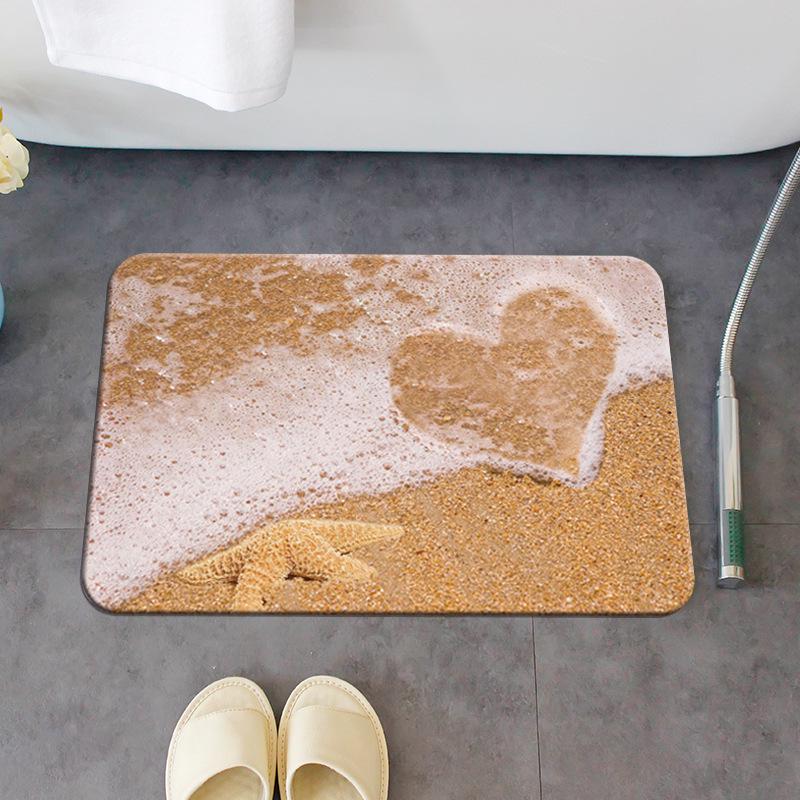 Diatom Mud Quick-Dry Anti-Slip Bathroom Floor Mat