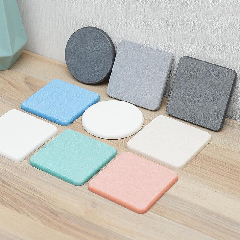 Solid Color Round Square Diatomaceous Earth Mats Toiletries Coasters Simple Absorbent Non-Slip Cup Home And Decoration Kitchen