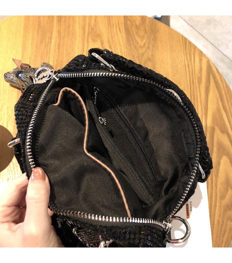 2023 Damenmode, Mehrzweck-Handtasche und Rucksack mit Pailletten – trendige Umhängetasche im koreanischen Stil