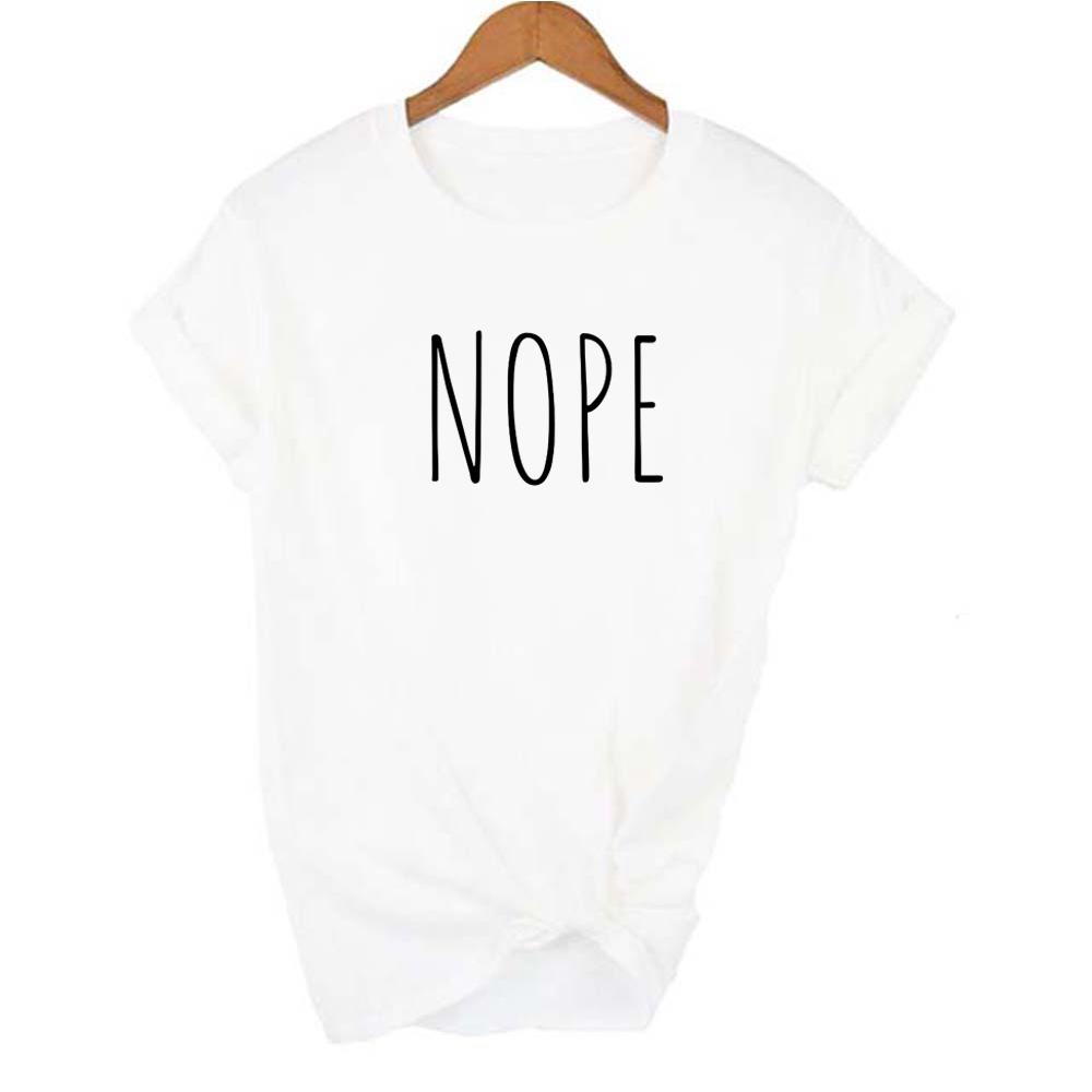 Nope Not Today Women S T Shirt Short Sleeve O Neck Casual 90S Top Female Woman