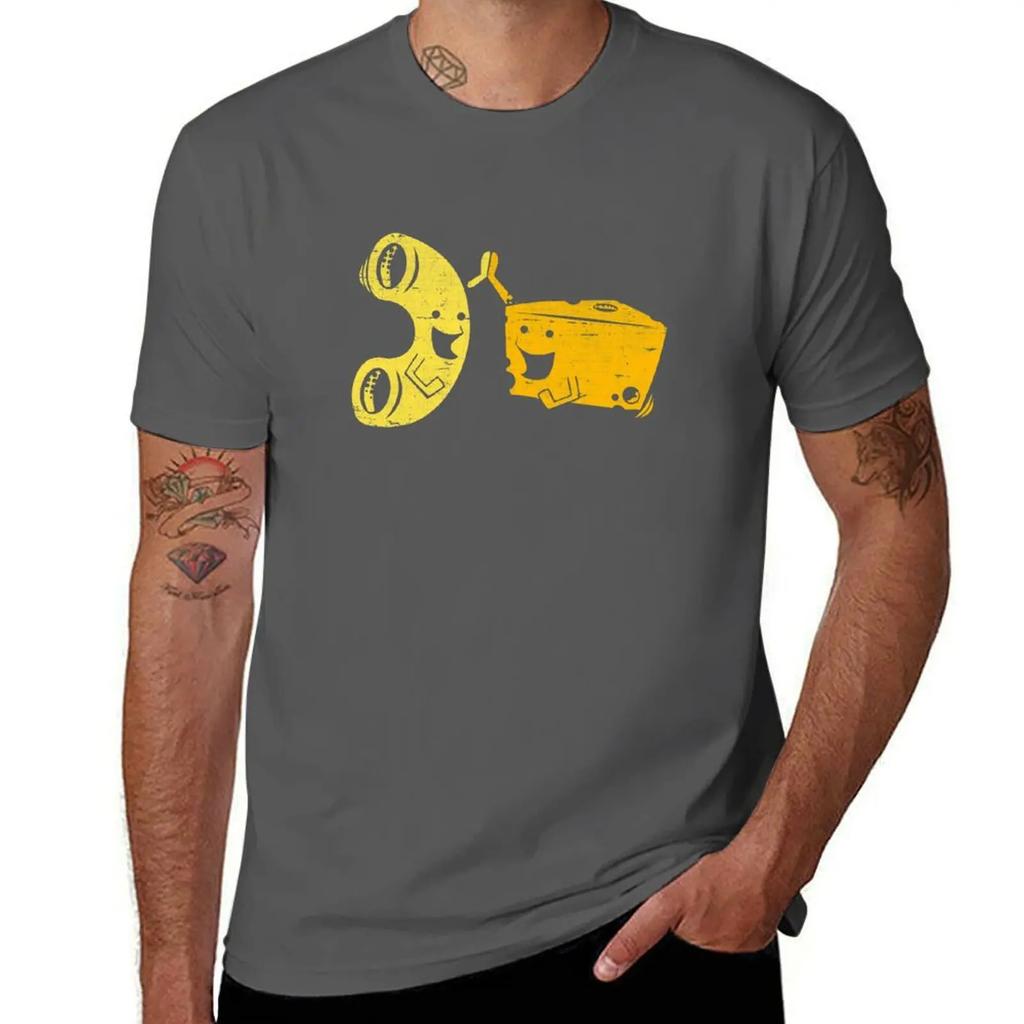 Mac And Cheese T-Shirt vintage graphic tee Short sleeve tee mens plain t shirts