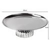 Luxury Metal Semi-circular Vertical Fruit Tray, Stainless Steel High Footed Snack Storage Tray, Dining Table Decoration Ornament
