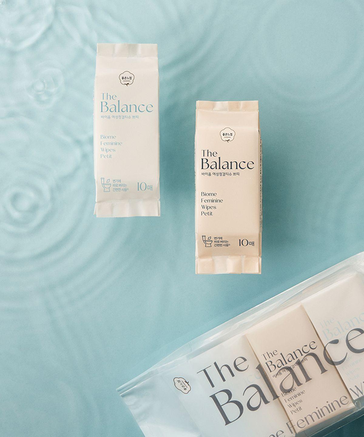 The Balance Feminine Cleansing Wipes 10 sheets x 6 packs x 1 set