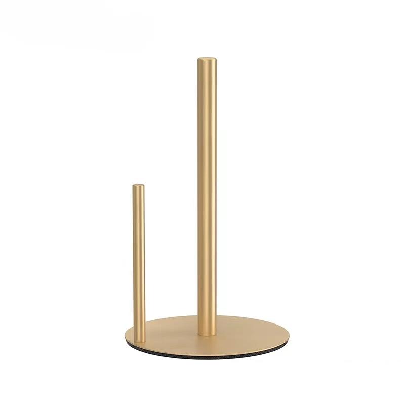 Kitchen Roll Paper Towel Rack Bathroom Stainless Steel Standing Paper Holder Silver Tissue Napkins Rack Home Table Decor