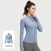 WEZHO Spliced Breathable Elastic Pocket Fitness Yoga Jacket