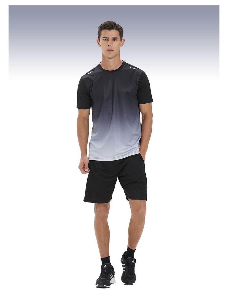 Herren Schnelltrocknendes Atmungsaktives Sportbekleidungsset - Kurzarm-T-Shirt & Lässige Trainingsshorts zum Laufen