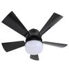 Ceiling Fan Light Dimmable 3 Color Temp 3 Wind Speed 1H 2H 4H Timer E26 Small Fan Lamp with Remote for Bedroom Kitchen