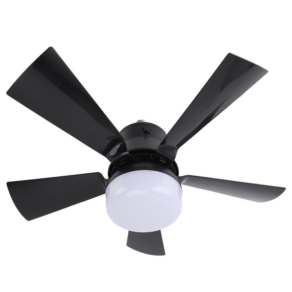 Ceiling Fan Light Dimmable 3 Color Temp 3 Wind Speed 1H 2H 4H Timer E26 Small Fan Lamp with Remote for Bedroom Kitchen