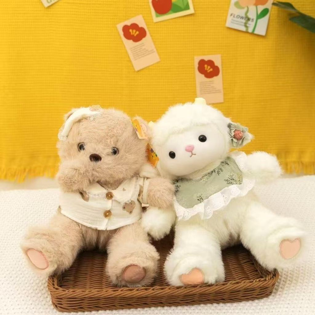 Plush Baby Sheep Toy With Pp Cotton Filling For Kids Bedtime Comfort Gift