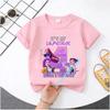 K Pop Demon Hunters T-shirt - Girls' Casual Top as Birthday Gift -Sports Shirt - Summer Short Sleeve-1-10 Numbered Cartoon Print