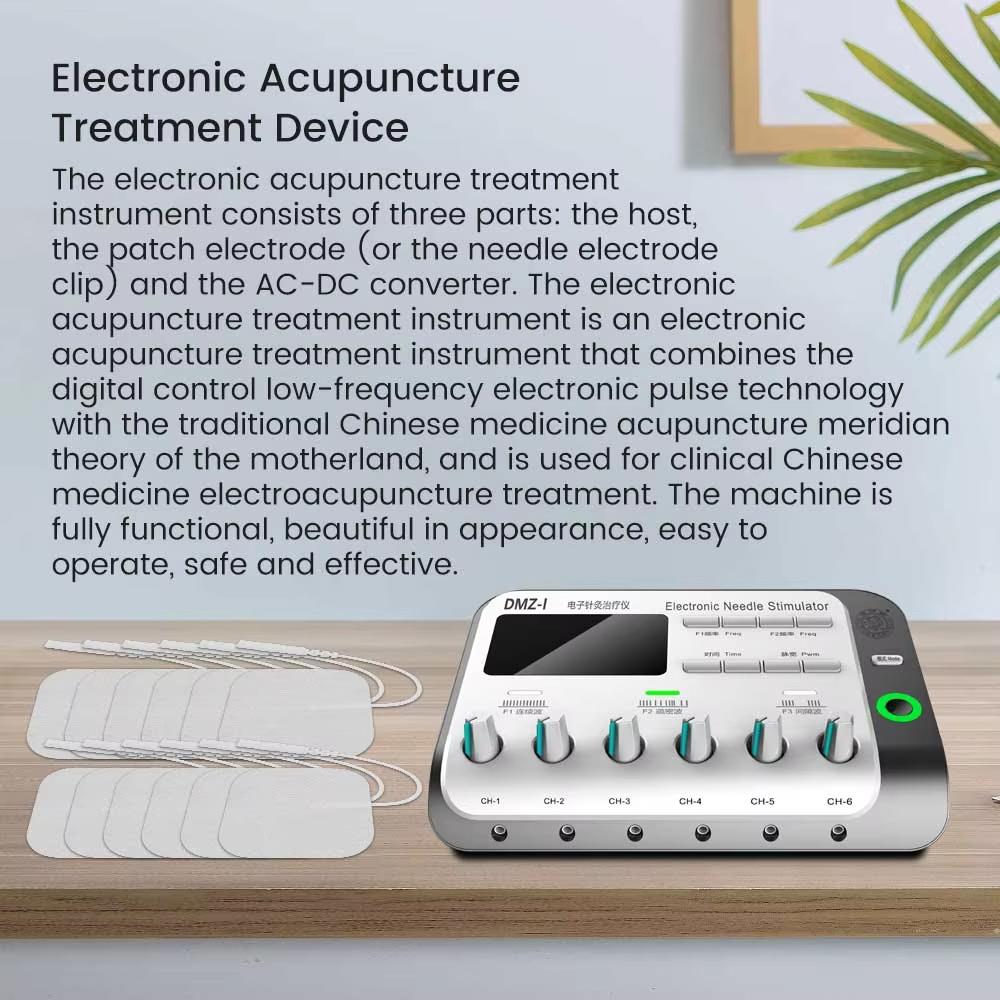 Aiguille d'acupuncture électrique à 6 sorties, stimulateur musculaire corporel, physiothérapie, machine TENS, appareil de massage relaxant