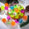 25/50 Halloween and Christmas Bouncy Balls Bulk Luminous Eyeball Bouncy Balls Pumpkin Witch Bat Pattern Halloween Party Love Toy
