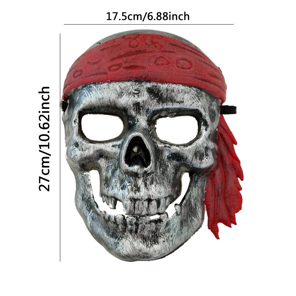 1PC - Prom Mask Pirate Skull Mask Funny Terror Ghost Mask Retro Men and Women Mask