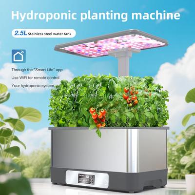 2.5L Tuya WiFi Plant Hydroponics Growing System Kit Smart LED 8 Grow Lights Automatic Planting Gardening Box Gardening Planter