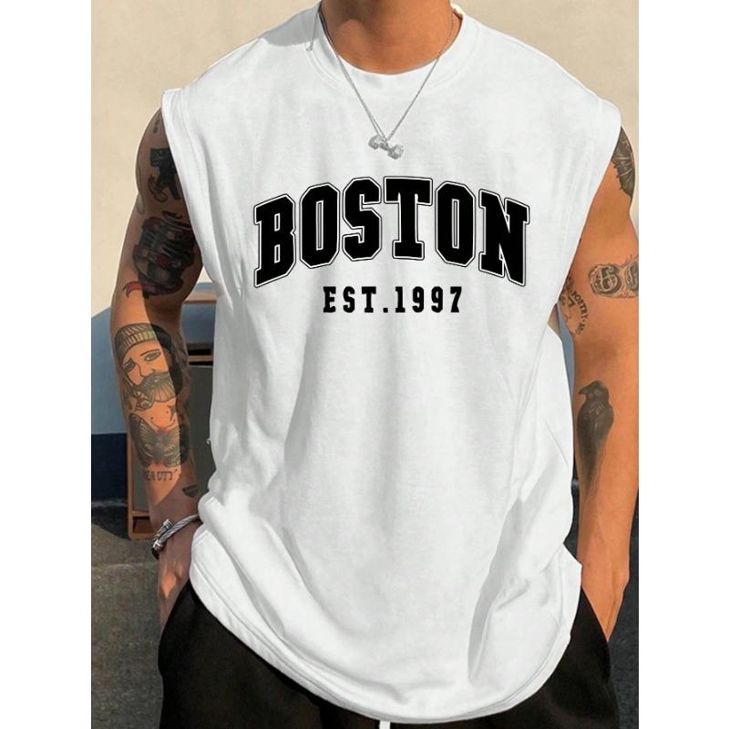 Men's Sleeveless T Shirt Minimalist Tank Top Suitable For Summer Outdoor Street Basketball Jersey Sports Men's Man Clothing Tees