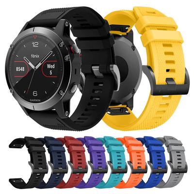 22mm Quick Fit Silicone Strap for Garmin Fenix 7/6/5 Quatix 7 Pro Smart Watch Band for Garmin EPIX Gen 2/Descent G1
