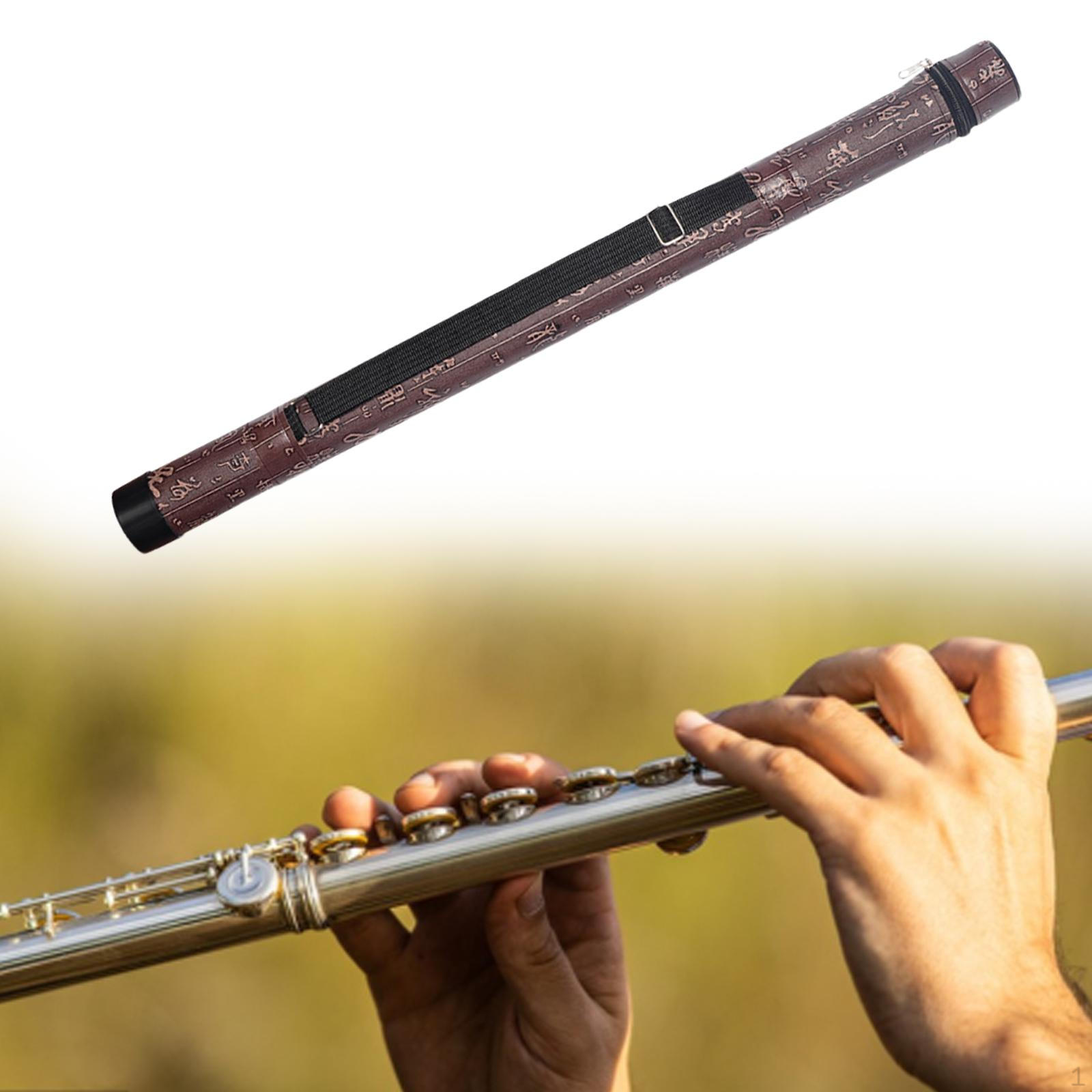 

Сумка для переноски бамбуковой флейты Xiao, чехол для хранения музыкальных инструментов, многоцелевой китайский 50cm