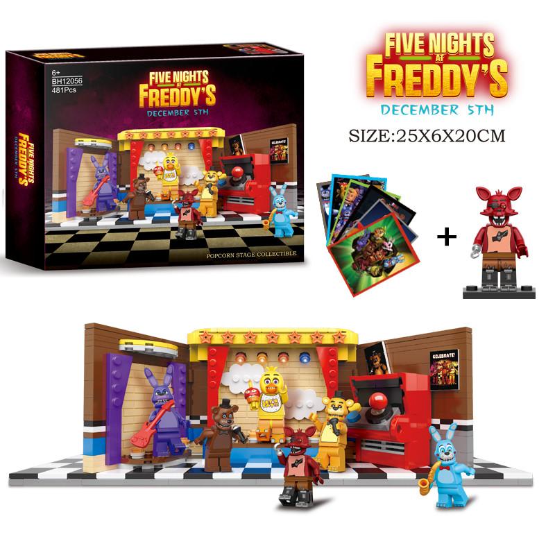 Five Nights At Freddys Toy Building Blocks Scene Set With Mini Figures For Creative Play And Collectible Collection