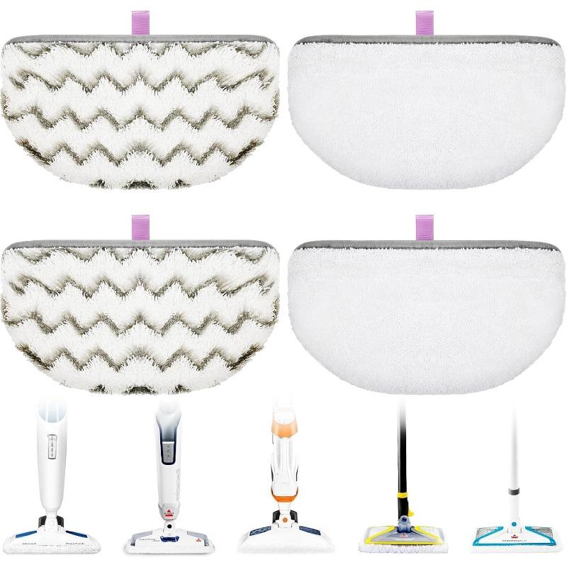 1940 1806 for Bissell Steam Mop Pads Replacement Compatible with Bissell Powerfresh Steam Mop 1544 1440 2075A 2685A Series, Models 19402 19404