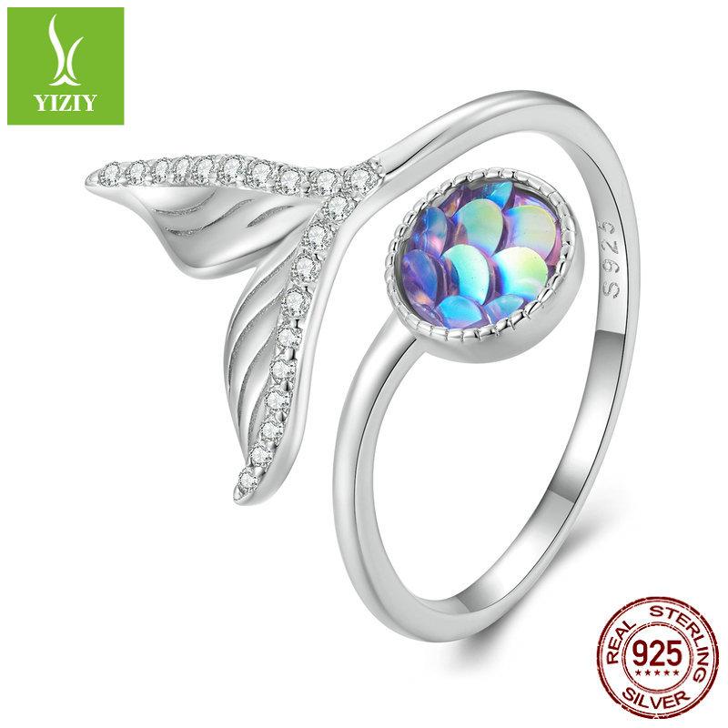 Fantasy Smart Fishtail Open Ring, Popular Jewelry S925 Sterling Silver Ring Jewelry