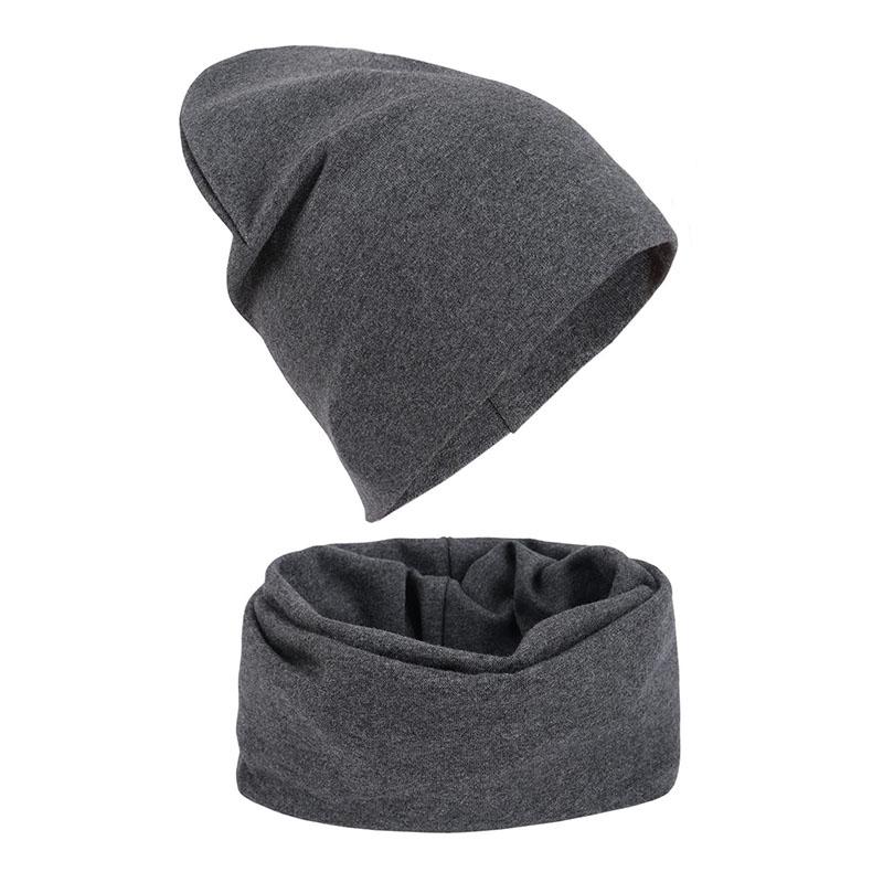 1-14Y Autumn Winter Solid Color Soft Warm Outdoor Activities Cap Scarf for Girls and Boys Infant Hats Set Children Beanies Cap