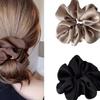 Soft Satin Hair Scrunchies, Simple Style Hair Ties Ponytail Holders for Women, Gentle Hair Rope Accessories