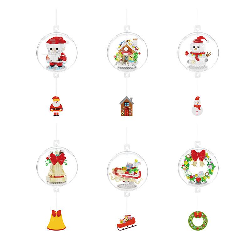 christmas blocks mini blocks construction set home decoration Christmas Tree moc building blocks boys toys 10 to 12 years gifts