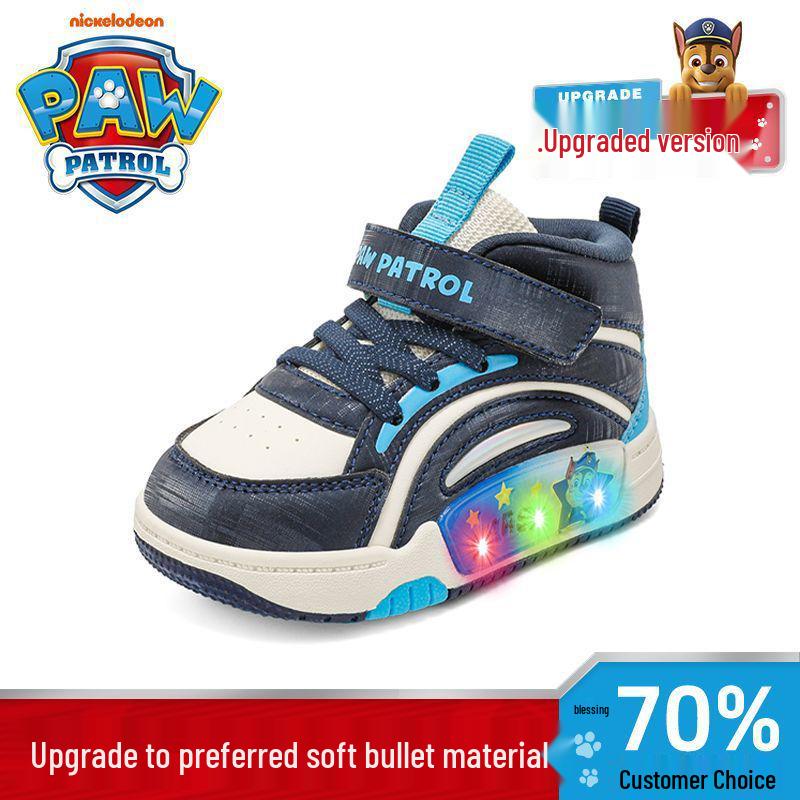

Paw Patrol Light-Up High-Top Sneakers for Boys - Autumn 2025, Comfortable & Anti-Slip 23