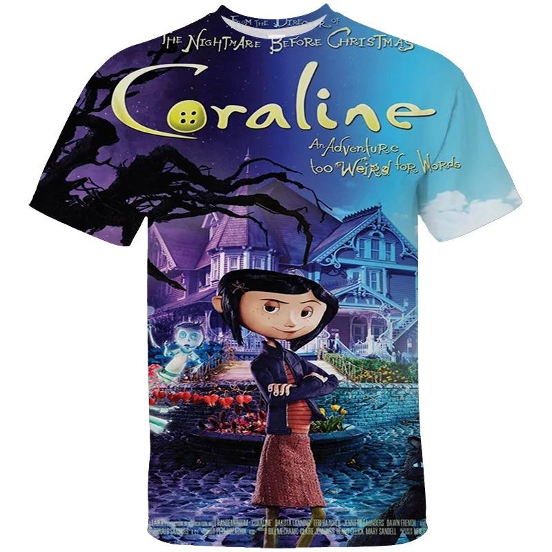 Coraline Spooky Vintage Graphic T-Shirt Unisex Short Sleeve