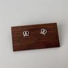Mini Salty Croissant Earrings: Sweet, Cute, and Versatile Minimalist Design for Women