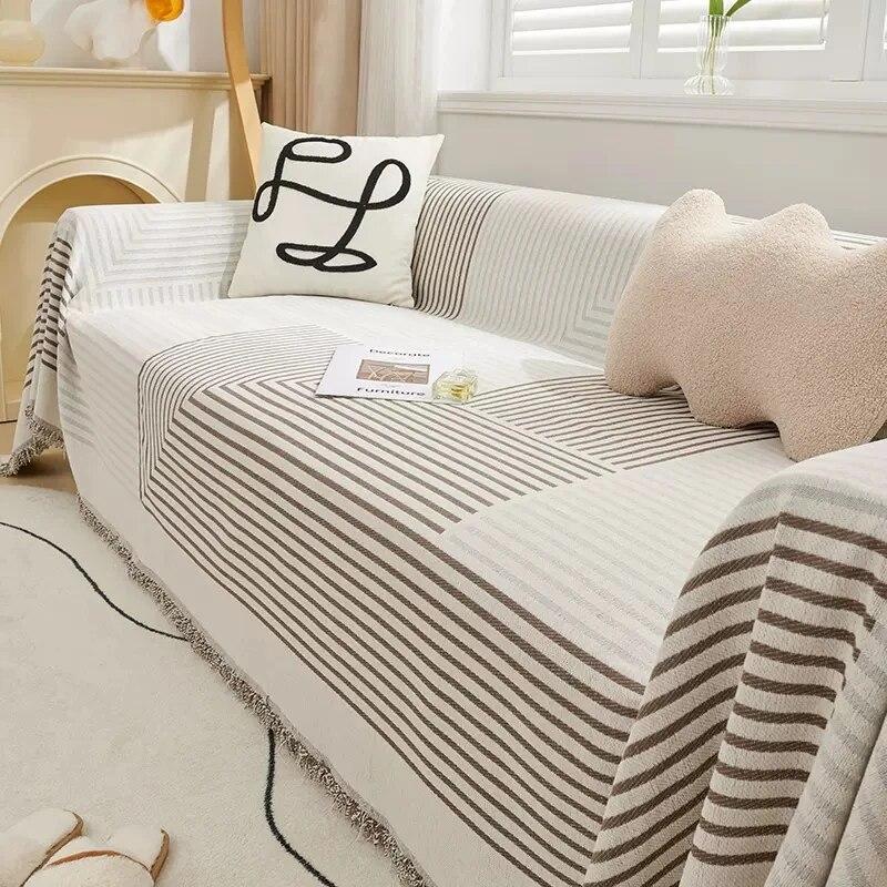 Blanket Universal Dustproof and Cat Scratch Proof Cover Cloth Sofa Blanket Home Deco Sofa Towel Blanket Chenille Couch Cover