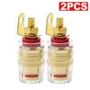 Banana Plug Connector Audio Jack Socket 4mm Binding Post For Amplifier Speaker Terminal Board Gold Plated Consumer ElectronicsGood product