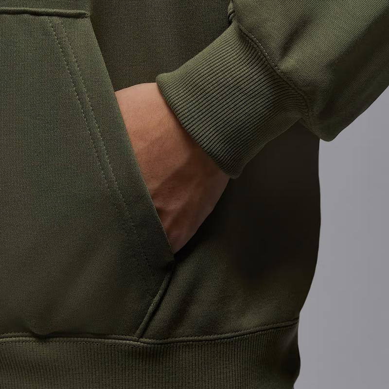 Jordan Sweatshirts Men's Olive Green Hooded Moderate HV0094-222